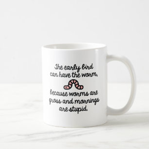 Caneca De Café Verme de Ave Precoce