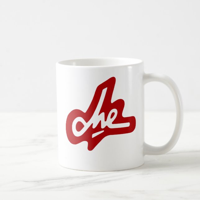 Caneca de café vermelha da assinatura de Che (Direita)