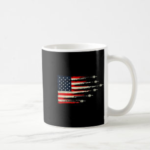 Caneca De Café Vermelho Branco Azul Patriótico Bandeira Dos EUA J