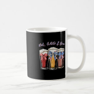 Caneca De Café Vermelho Branco E Cerveja 4 De Julho Cerveja Meric
