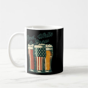 Caneca De Café Vermelho Branco E Cerveja Amantes Patriotas 4 De J