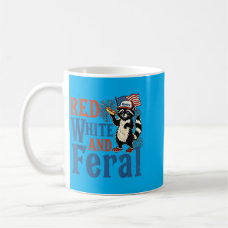 Caneca De Café Vermelho Branco E Feral Fofinho Quatro De Julho Am
