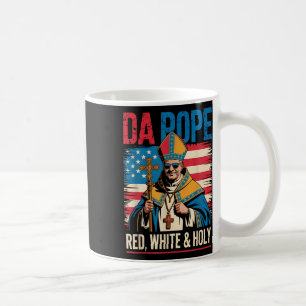 Caneca De Café Vermelho Branco Santo O Papa Dos EUA Chicago Papa