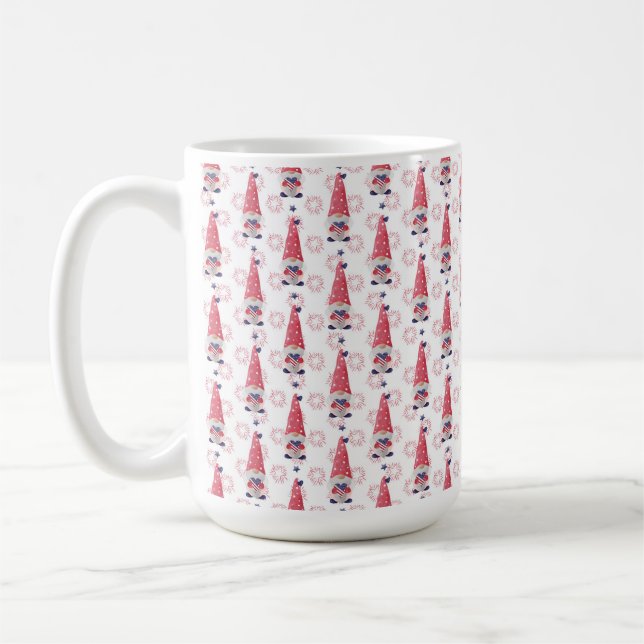 CANECA DE CAFÉ VERMELHO BRANCO VERMELHO PATRIÓTICO VERMELHO CUTÂN (Esquerda)