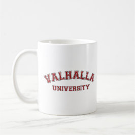 Caneca De Café Vermelho da escola secundária do ciclo universitár