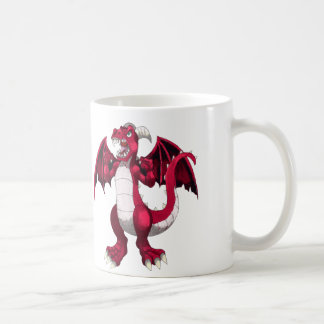 Caneca De Café Vermelho do dragão rujir