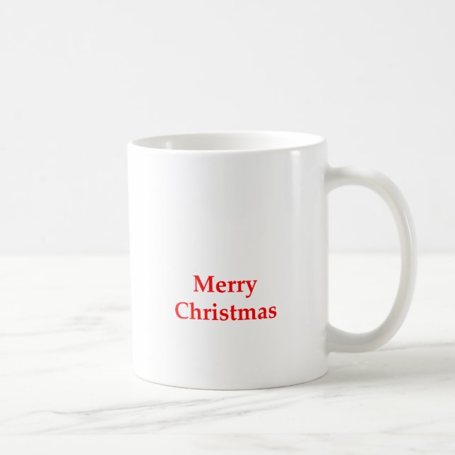 Caneca De Café Vermelho do Feliz Natal os presentes de Zazzle do (Direita)