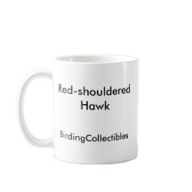 caneca de café Vermelho-empurrada do falcão