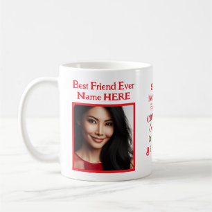 Caneca De Café Vermelho, Excelente Motivacional, 2 Fotografias, M