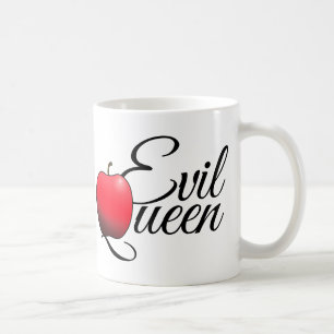 Caneca De Café Vermelho mau Apple da rainha