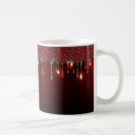 CANECA DE CAFÉ VERMELHO NATAL COM PADRÃO DE GOSTO NATALINO VERMEL