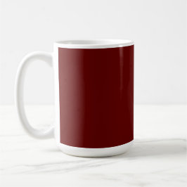 Caneca De Café Vermelho Natal, vermelho sólido, vermelho profundo