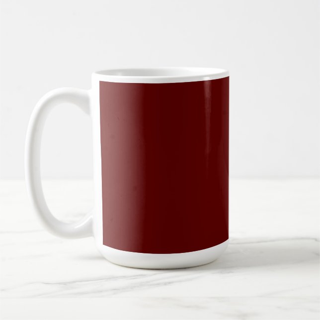 Caneca De Café Vermelho Natal, vermelho sólido, vermelho profundo (Esquerda)
