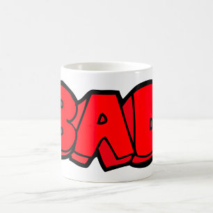 Caneca De Café Vermelho Negrito Mau