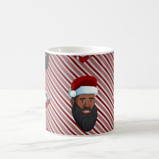 Caneca De Café Vermelho Negro Papai Noel Vermelho (Centro)