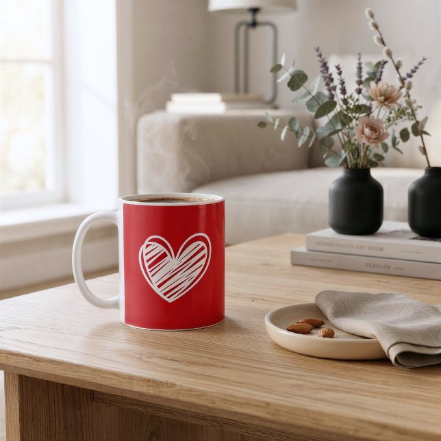 Caneca de Café Vermelho Sem Tempo (Criador carregado)