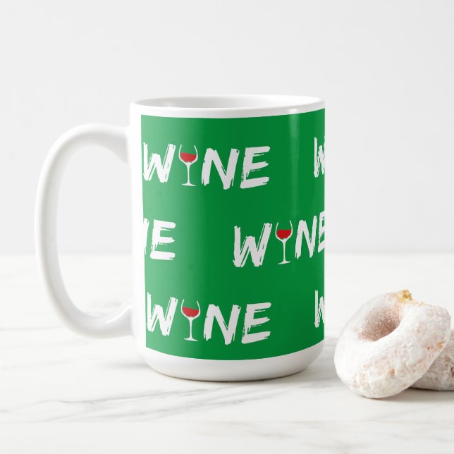 Caneca De Café Vermelho VINHO (Com Donut)