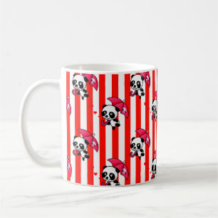 Caneca De Café Vermelho White Stripes Cugado