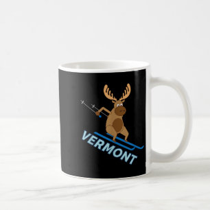 Caneca De Café Vermont _ Vt Camisa De Inverno Da Alça De Esqui