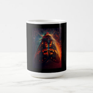Caneca De Café Versão Fantasia de uma Mariposa-Tigre com Rosto de