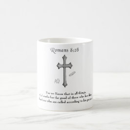 Caneca De Café versículo bíblico cristão Romanos 8:28