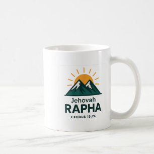 Caneca De Café Versículo Bíblico da Montanha da Fé Cristã Jeová R