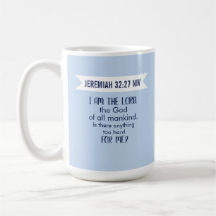 Caneca De Café Versículo Bíblico Deus Todo Poderoso Azul Pastel F