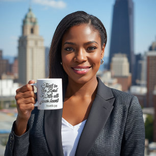 Caneca De Café Versículo Bíblico: Provérbios 3:5