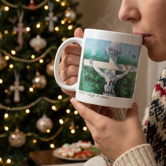 Caneca De Café Versículo Bíblico Razão da Temporada  (Criador carregado)