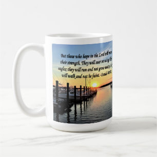 CANECA DE CAFÉ VERSO DE SCRIPTURE ISAIAH 40:31
