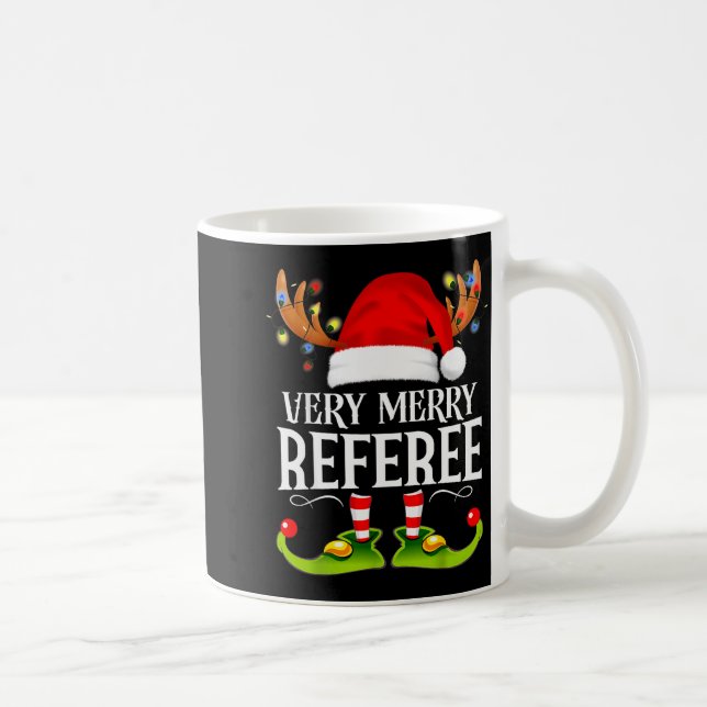 Caneca De Café Very Merry X-mas Referee Matching Christmas  (Direita)