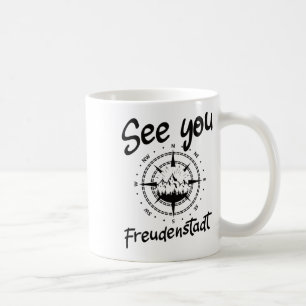 Caneca De Café Vês-Te A Caminhar Freudenstadt Alemanha Vacinação