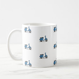 Caneca De Café vespa azul