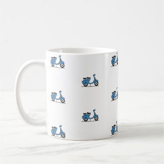 Caneca De Café vespa azul