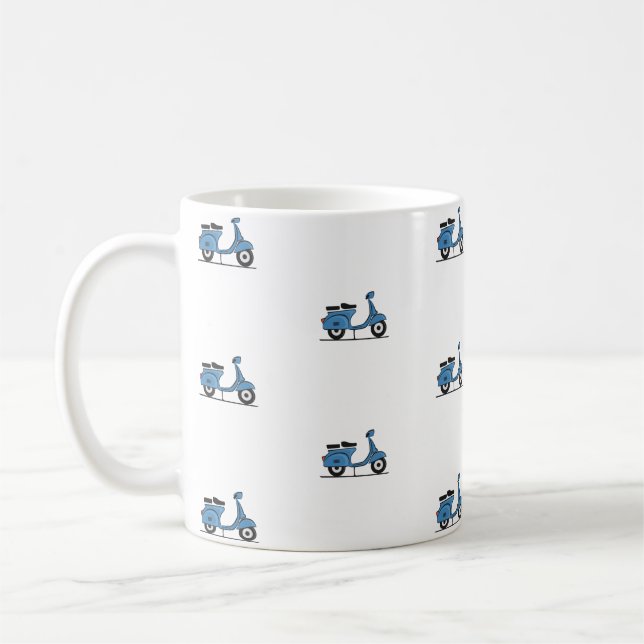 Caneca De Café vespa azul (Esquerda)