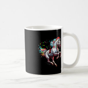 Caneca De Café Vestido de Natal do Cavalo do Papai Noel