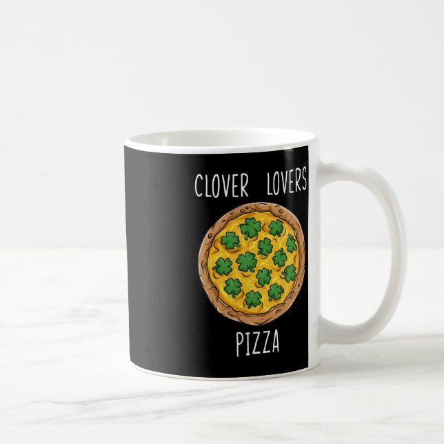 Caneca De Café Vestidos Pizza Dia de São Patrício Brincadeiras (Direita)