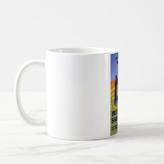 Caneca De Café Vestir as flores selvagens! - Recriar Sarcasticame (Esquerda)