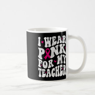 Caneca De Café Vestir Cor-De-Rosa Para A Sensibilização Do Meu Pr