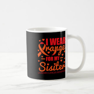 Caneca De Café Vestir Laranja Para Leucemia Irmã