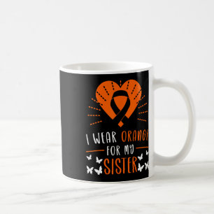 Caneca De Café Vestir Laranja Para Minha Irmã Com Sclerose Múltip