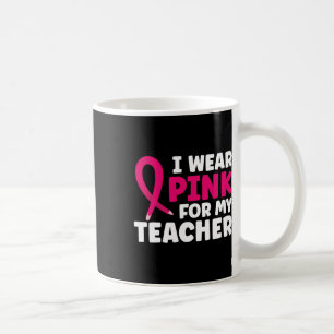 Caneca De Café Vestir Rosa Para A Consciência Do Cancer Da Mama D