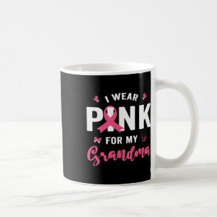 Caneca De Café Vestir Rosa Para A Sensibilização Da Minha Avó Par