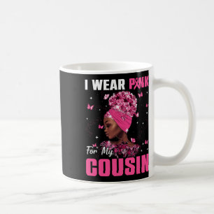 Caneca De Café Vestir Rosa Para A Sensibilização Do Cancer Primo 