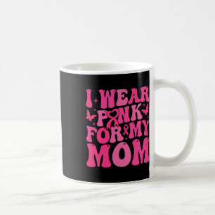 Caneca De Café Vestir Rosa Para O Suporte Ao Guerreiro Do Cancer