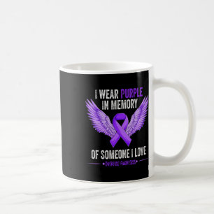 Caneca De Café Vestir Roxo Em Memória De Alguém Que Eu Amo Sobred