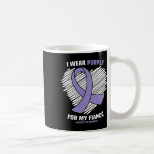 Caneca De Café Vestir Roxo Para A Minha Consciência Da Fibromialg