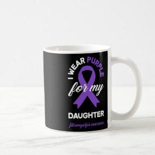 Caneca De Café Vestir Roxo Para Minha Filha Fibromialgia Sensibil