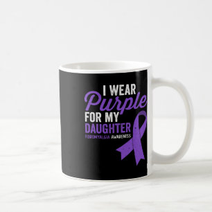 Caneca De Café Vestir Roxo Para Minha Filha Fibromialgia Sensibil