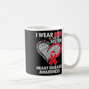Caneca De Café Vestir Vermelho Para Sensibilização Irmã Contra Do